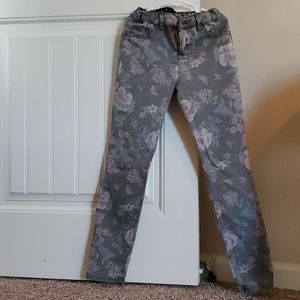 Girls Floral Jeggings